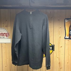 3/4 zip zippered fleece sweater